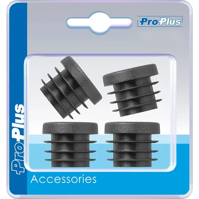 ProPlus Onderdoppen - Kunststof - Ø 25 mm - Zwart - Set van 4