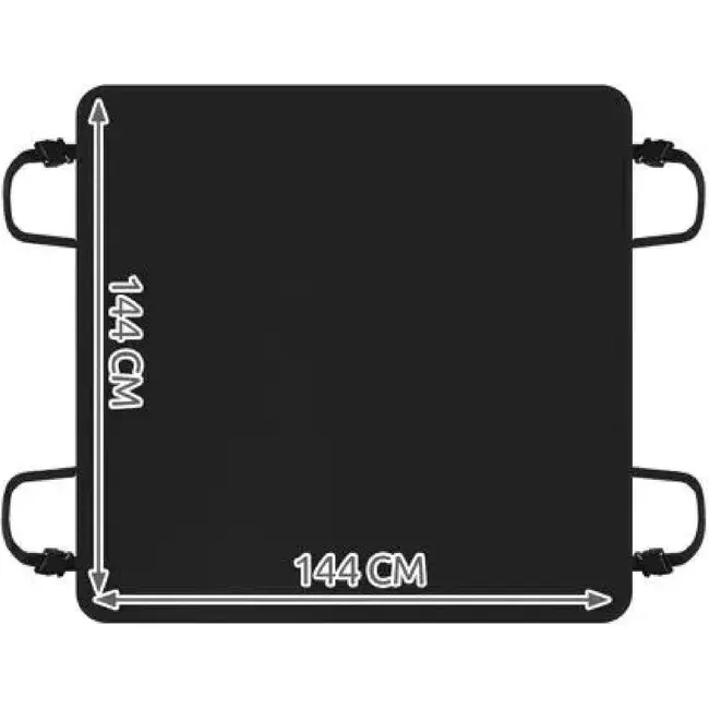 Purlov Autohoes - Hondenmat 144x144cm: Bescherming voor je Auto