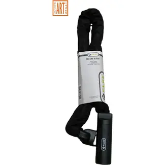 Falkx Kettingslot met nylon hoes - 90 cm - 8.3 mm dik - ART gecertificeerd - zwart