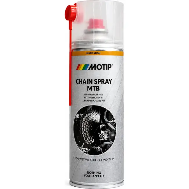 Motip Ketting- en tandwielspray - Hoogviskeus smeermiddel - Waterafstotend - 400 ml