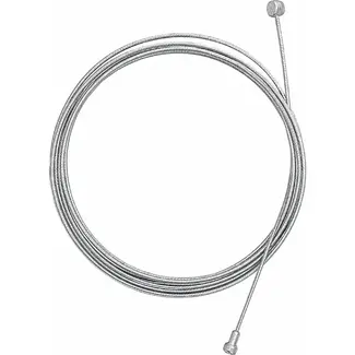 Slurf RVS binnenkabel achterrem - zilver - 2,25 meter - peer en ton nippel - anti-rafelnippel