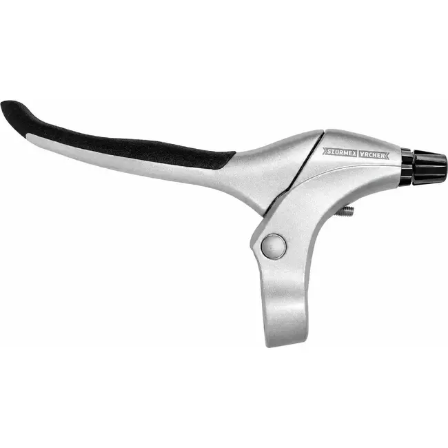 Sturmey Archer Rechter remhendel - zilver aluminium - rubberen inleg - voor diverse remsystemen