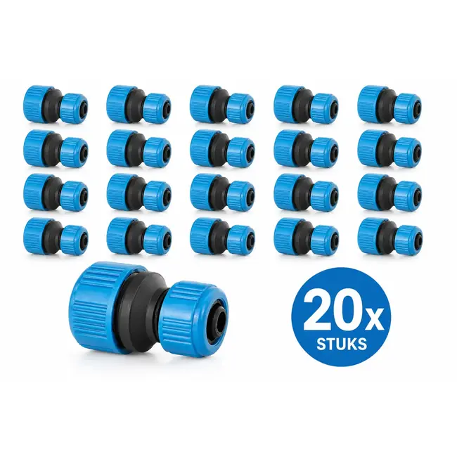 GEKO Tuin Slangverbinder - Reducerend - 12-19 mm - Weerbestendig - 20 stuks