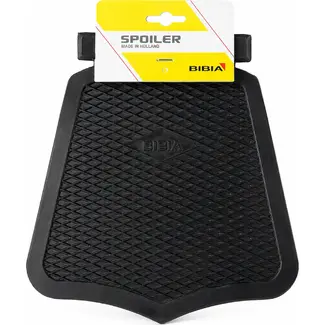 Bibia Spatlap klassiek - buigbaar rubber - zwart - 21x19 cm
