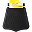 Bibia Spatlap klassiek - buigbaar rubber - zwart - 21x19 cm