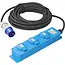 ProPlus Stekkerdoos - 3-weg Schuko - 10 meter - Neopreen kabel - IP44
