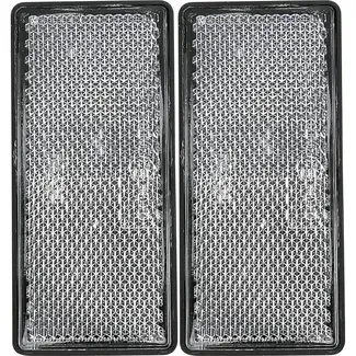 Benson Reflector rechthoek wit 86x 40 mm 2-delig - 86 x 40 mm - wit - 2-delig - met duidelijke specificaties