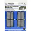 Benson Reflector rechthoek wit 86x 40 mm 2-delig - 8x 40 mm