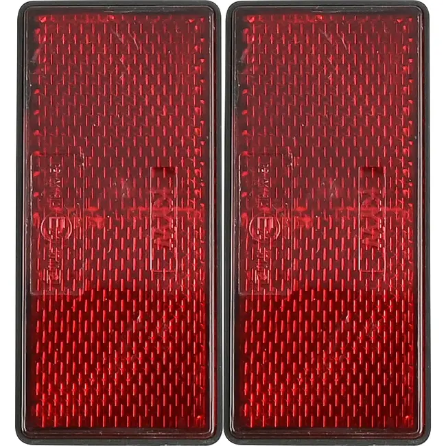Benson Reflector rechthoek rood 86x 40 mm 2-delig - 8x 40 mm