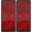 Benson Reflector rechthoek rood 86x 40 mm 2-delig - 8x 40 mm