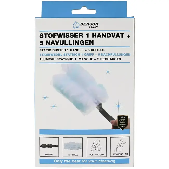 Benson Stofwisser 1 handvat + 5 navullingen - 28 cm
