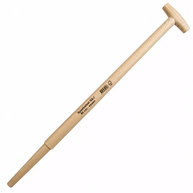 Hendrik Jan Spadesteel 80 cm essenhout voor lange dul