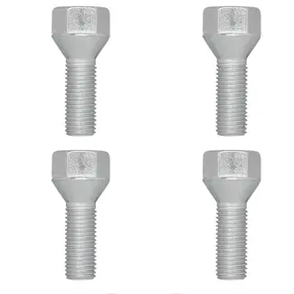 ProPlus wielbout M12 x 1,5 met 28 mm draadlengte en conische kegelzitting voor ongeremde aanhangers set van 4