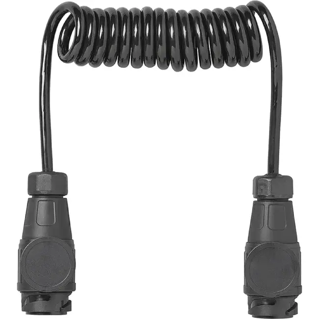 ProPlus Spiraalkabel 1,5 m 13-polig 8-aderig met 2 PVC stekkers voor aanhanger en caravan