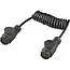 ProPlus Spiraalkabel 1,5 m 13-polig 8-aderig met 2 PVC stekkers voor aanhanger en caravan