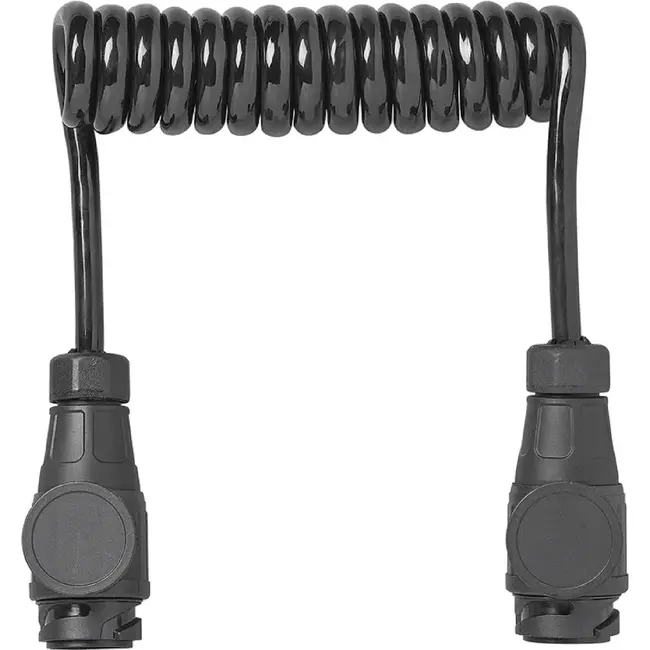 ProPlus Spiraalkabel 1,5 m 13-polig 13-aderig met 2 PVC stekkers voor aanhanger en caravan