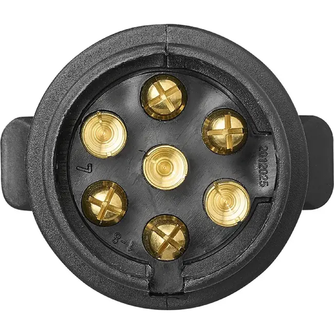 ProPlus 7-polige spiraalkabel 1,5 m met 2 PVC stekkers voor verlichting van aanhanger en trailer 12 V