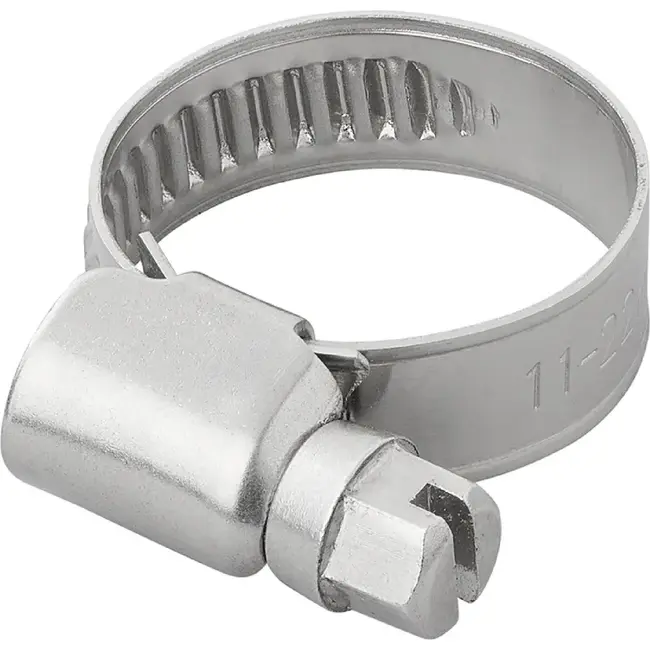 Proplus slangklem 11-22 mm van RVS AISI 316 A4 marinekwaliteit voor caravan, trailer, boot en industrie