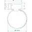 Proplus slangklem 11-22 mm van RVS AISI 316 A4 marinekwaliteit voor caravan, trailer, boot en industrie