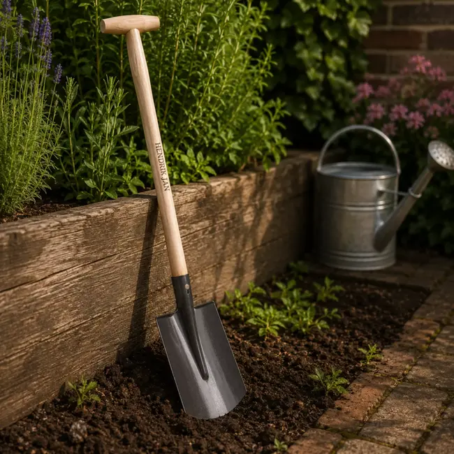 Hendrik Jan Junior spade met essenhouten steel 75 cm