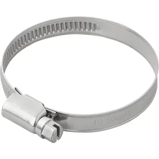 ProPlus slangklem 40-60 mm van RVS AISI 316 A4 marinekwaliteit voor caravan, trailer, boot en industrie