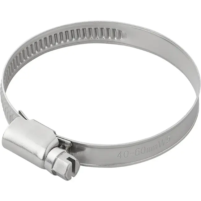 Proplus slangklem 40-60 mm van RVS AISI 316 A4 marinekwaliteit voor caravan, trailer, boot en industrie