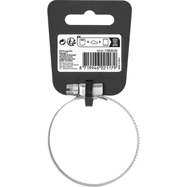 Proplus slangklem 40-60 mm van RVS AISI 316 A4 marinekwaliteit voor caravan, trailer, boot en industrie
