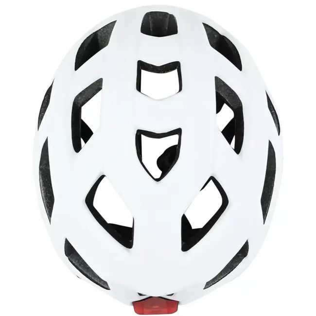 Benson Fietshelm volwassenen met verlichting wit M - kunststof - LED - verstelbaar - 58 cm - wit