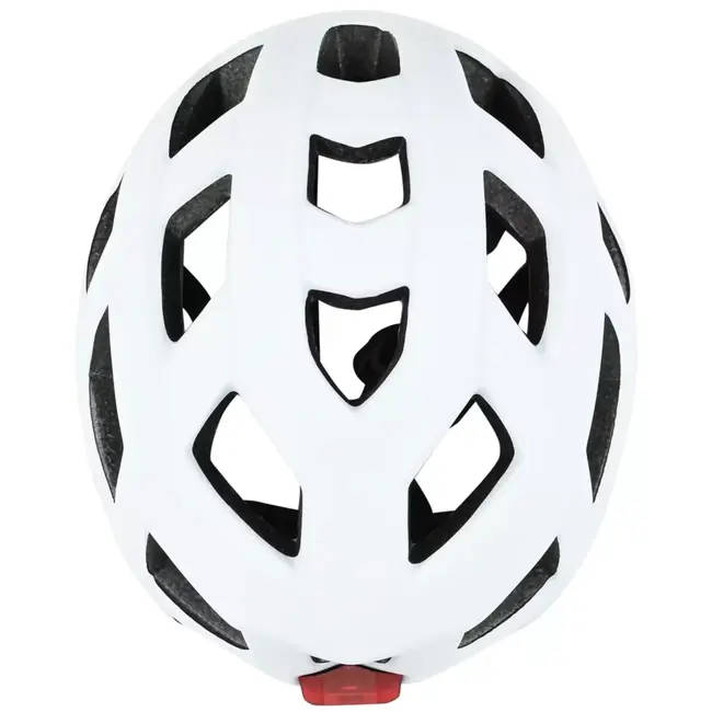 Benson Fietshelm volwassenen met verlichting wit L - kunststof - LED - verstelbaar - 62 cm - wit