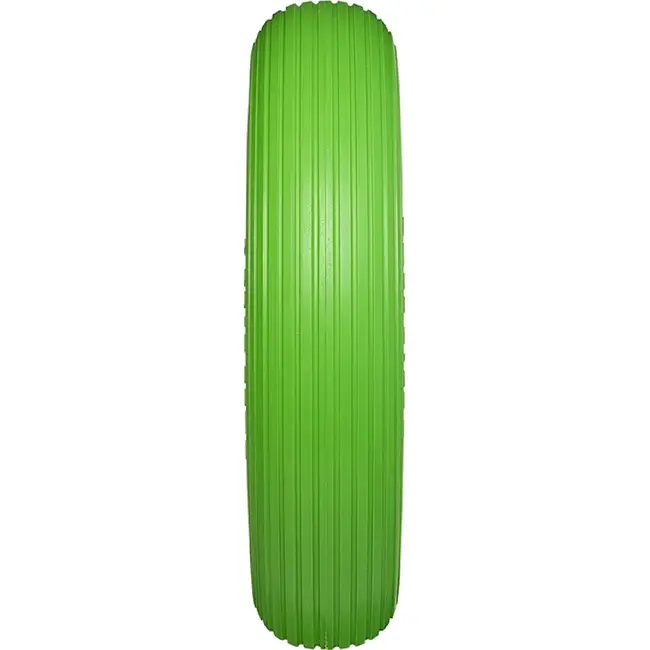 ProPlus Kruiwagenwiel - Lekvrije PU band - Kunststof velg - Ø 396 x 87 mm - Groen/Zwart