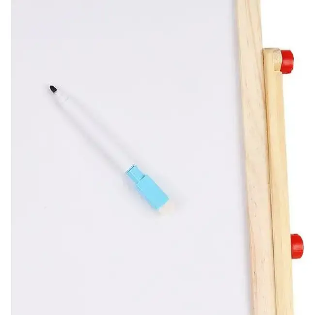 Kruzzel Dubbelzijdig Houten Educatief Bord - Ideaal voor Jonge Leerlingen
