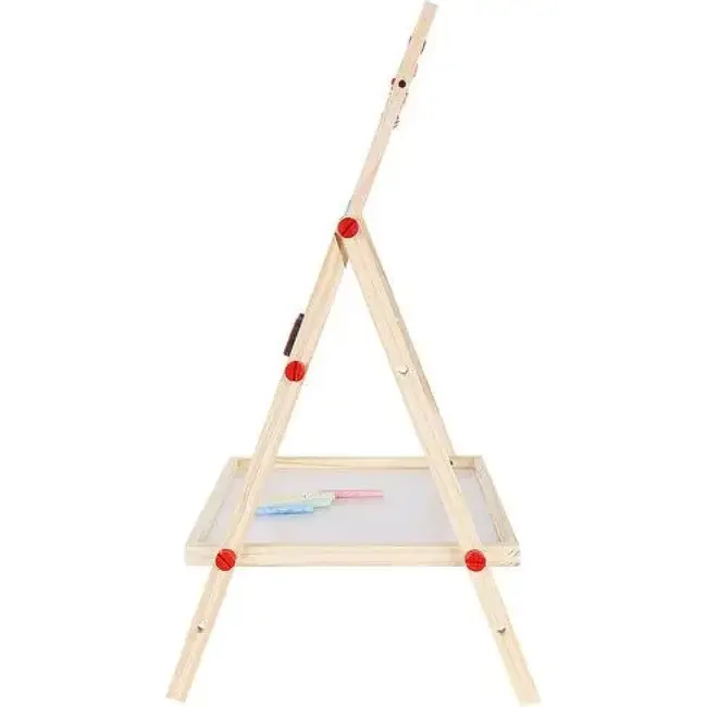 Kruzzel Dubbelzijdig Houten Educatief Bord - Ideaal voor Jonge Leerlingen