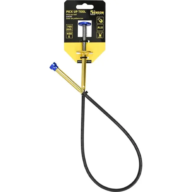 Hofftech 2-in-1 pick-up tool - aluminium - magneet - 700 mm - grijptangen