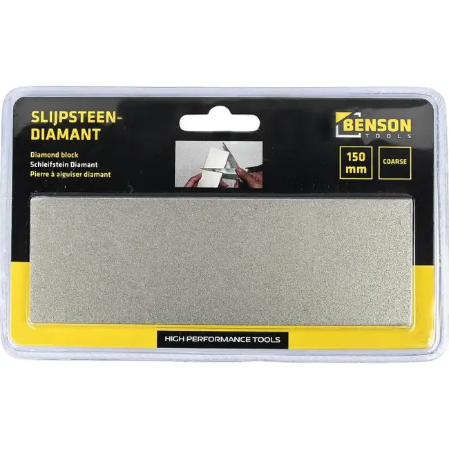Benson Diamant slijpsteen - grof - 150 mm - veelzijdig gebruik