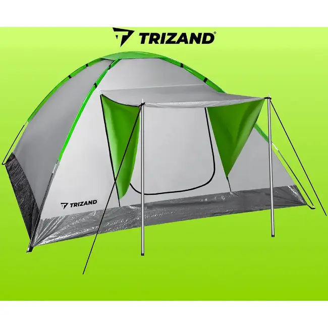 Trizand 4-Persoons Toeristentent "MONTANA" met Waterdichte Bescherming en Dakje