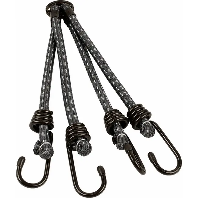 Bibia Snelbinder met 4 armen - Elastisch - 10 mm x 60 cm - Voor fietsen en outdooractiviteiten