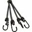 Bibia Snelbinder met 4 armen - Elastisch - 10 mm x 60 cm - Voor fietsen en outdooractiviteiten