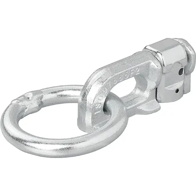 ProPlus Dubbele stud fitting voor bindrail - Ø 45 mm ring - 62 x 27 x 18,5 mm - Breeklast 2.700 kg