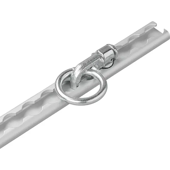 ProPlus Dubbele stud fitting voor bindrail - Ø 45 mm ring - 62 x 27 x 18,5 mm - Breeklast 2.700 kg