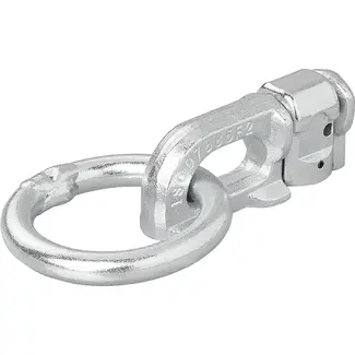 ProPlus Dubbele stud fitting voor bindrail - Ø 45 mm ring - 62 x 27 x 18,5 mm