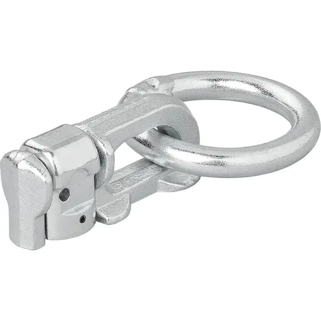 ProPlus Dubbele stud fitting voor bindrail - Ø 45 mm ring - 62 x 27 x 18,5 mm
