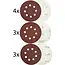 Benson Schuurschijven set - Ø 125 mm - Korrel 80/120/150 - 10-delig