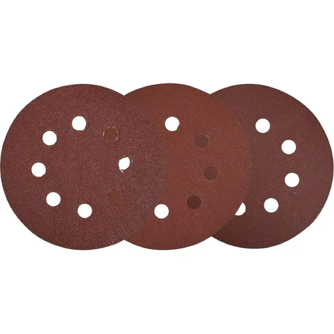 Benson Schuurschijven set - Ø 125 mm - Korrel 80/120/150 - 10-delig