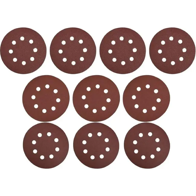 Benson Schuurschijven set - Ø 125 mm - Korrel 80/120/150 - 10-delig
