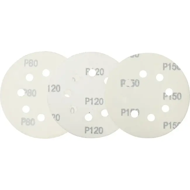 Benson Schuurschijven set - Ø 125 mm - Korrel 80/120/150 - 10-delig