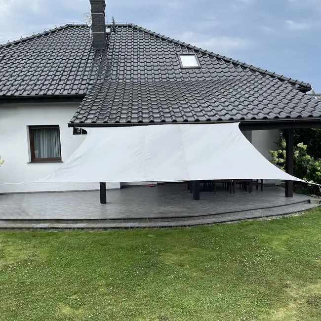 Gardlov Grijs Zonneschermzeil 3.6x3.6m - Uitstekende Schaduw en Bescherming