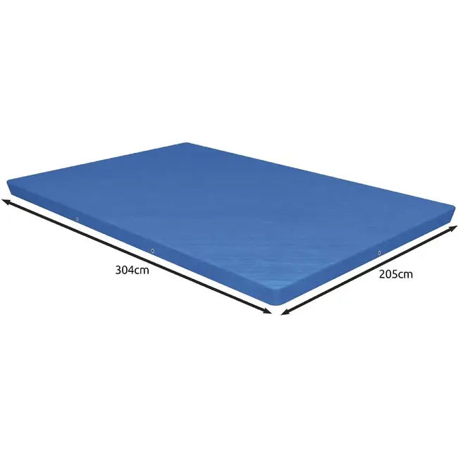 Bestway Afdekking voor framezwembad 300 x 201 cm met koorden en waterafvoer