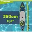 Trizand SUP-board 350 cm met verstelbare peddel, pomp, leash, telefoonhoesje en transportrugzak