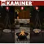 Kaminer Tuinbarbecue op drie poten met hangend rooster van 58 cm en vuurhaard