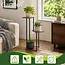 Gardlov 3-laagse metalen plantenstandaard 78 cm met MDF plateaus houtkleur loft design draagvermogen 40 kg